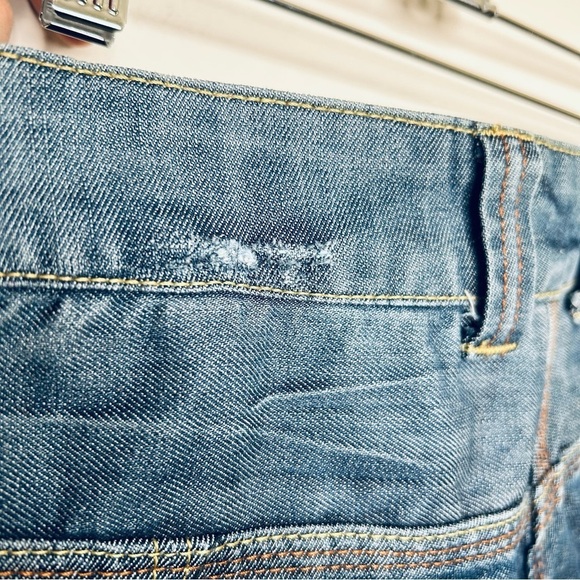 Tommy Hilfiger Denim Skirt Fit and Flare Pleated Skater '00s Skirt Size Large - Picture 7 of 12